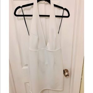 Forever 21 Medium White Backless Mini Dress